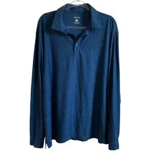 Naviskin Men’s Performance Long Sleeve Athleisure Polo - Size 2XL